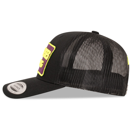 Black x Purple x Neon Yellow Combo No Excuses x Noir caps