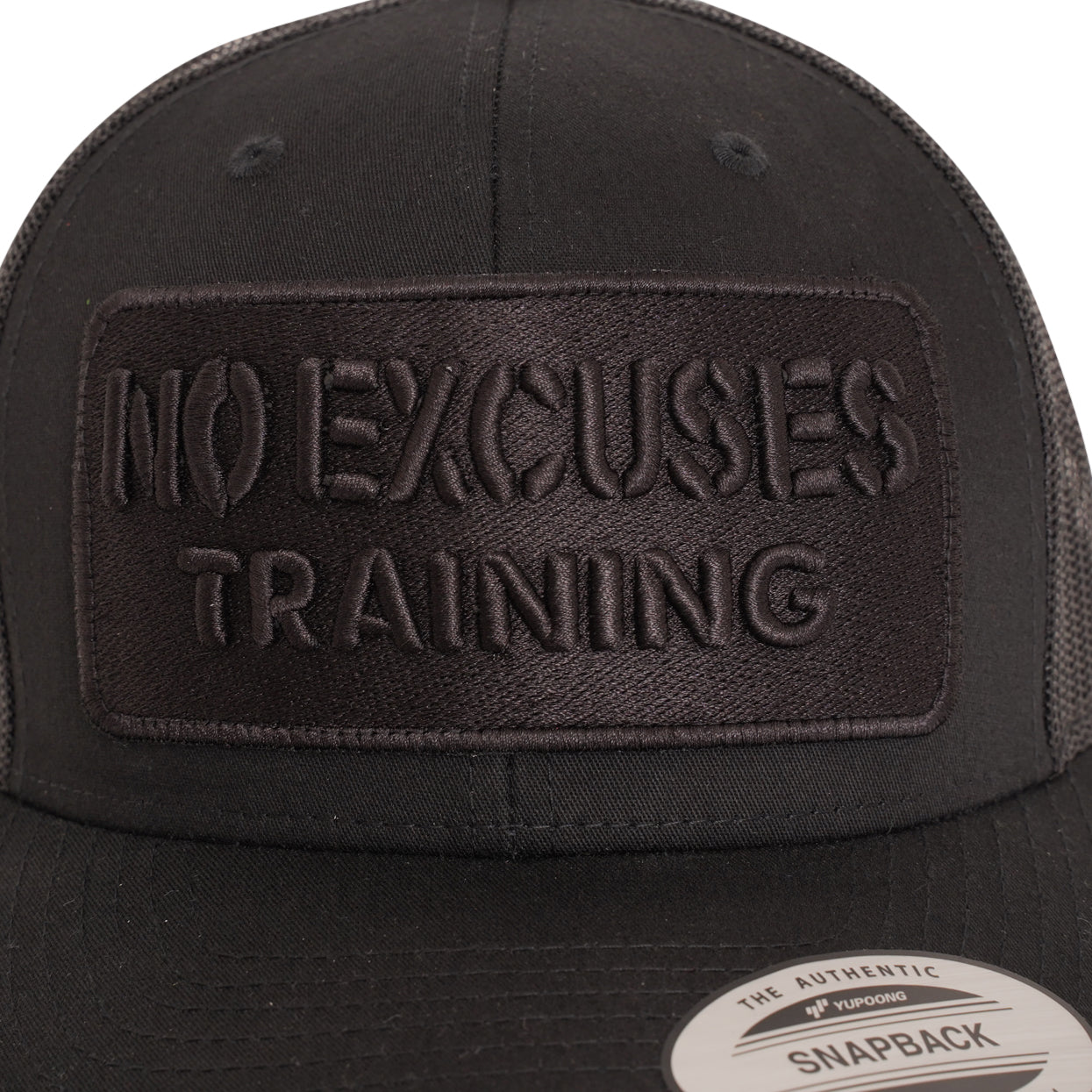 Triple Black No Excuses x Noir Caps