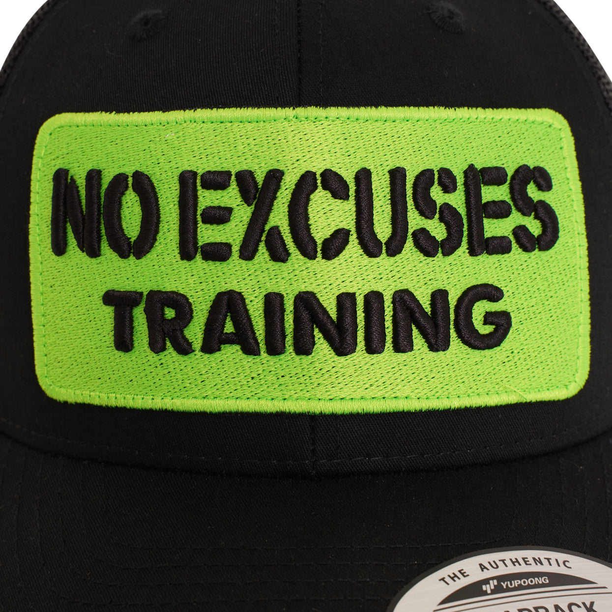 Black x Green No Excuses x Noir Caps