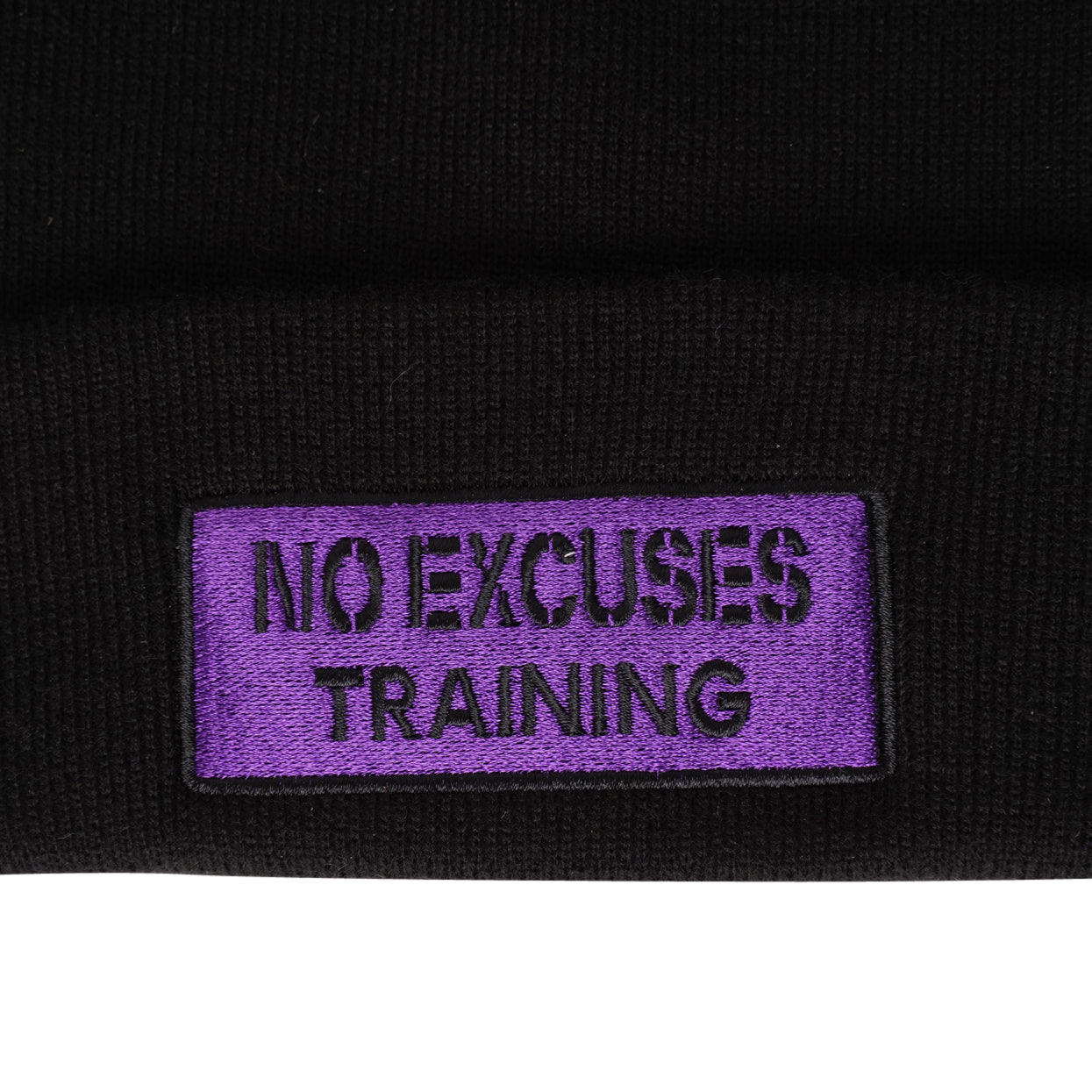 Black x Purple No Excuses Beanie