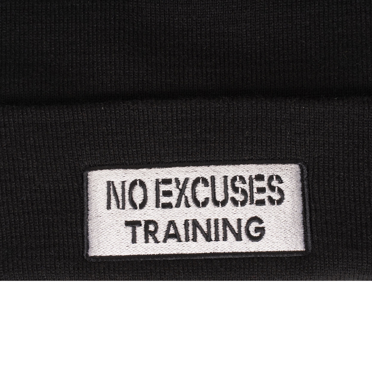 Black x White No Excuses Beanie