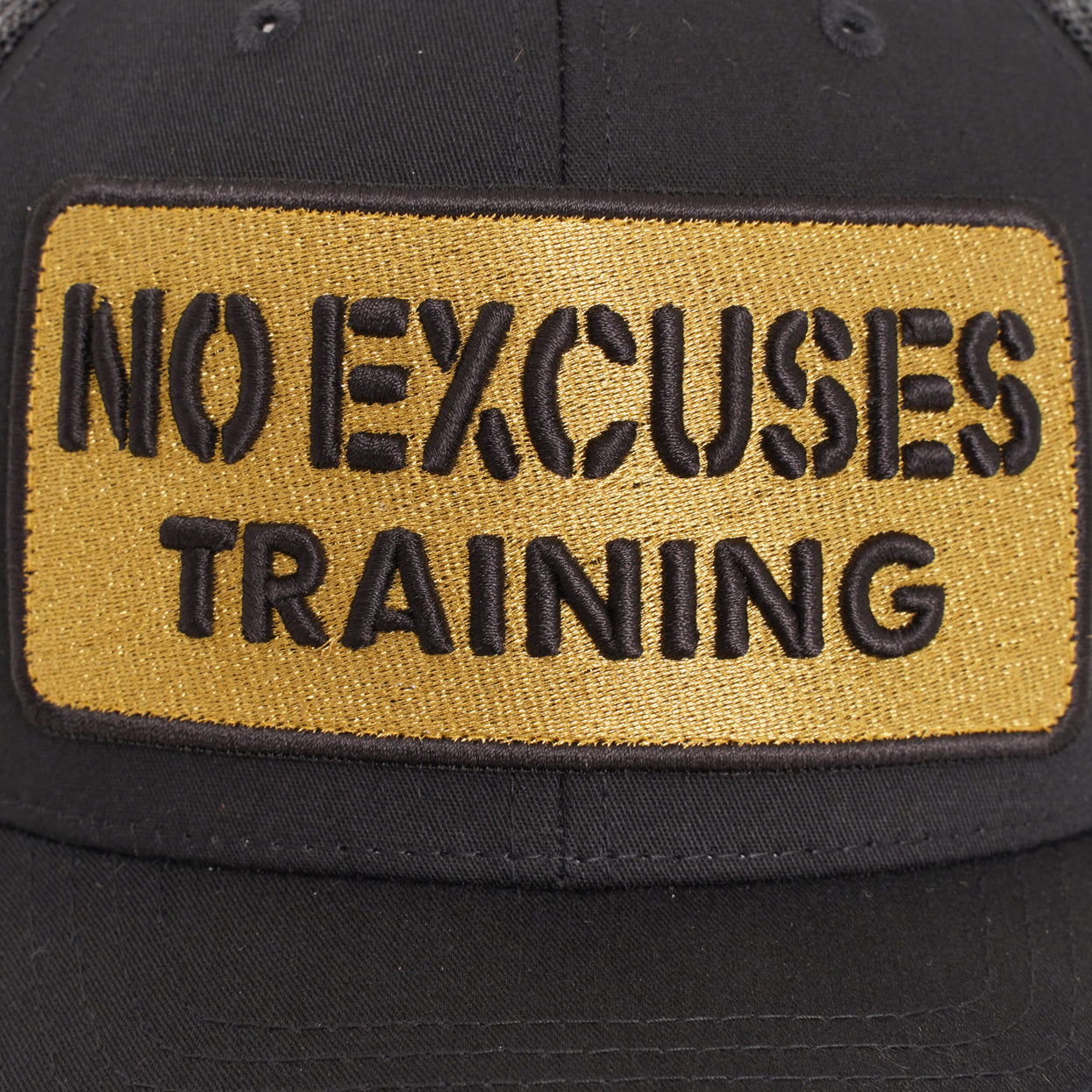 Black x Gold No Excuses x Noir Caps