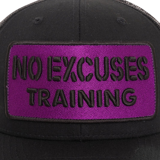 Black x Purple No Excuses x Noir Caps